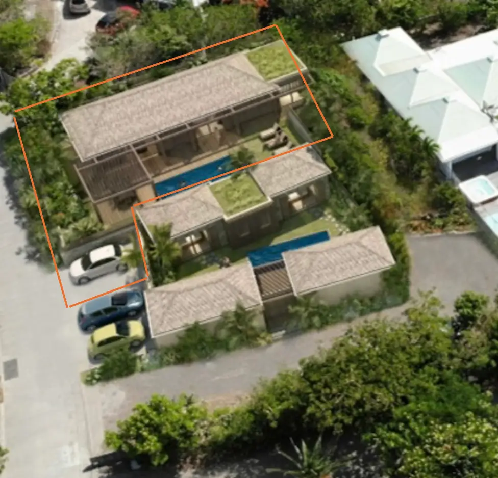 Terrain plat avec permis de construire de 1 villas de 2 chambres avec piscine - Photo 1